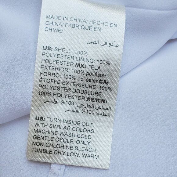 Chico's white sheer sleeveless blouse - Picture 9 of 9